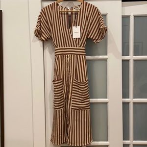 Striped Tie-Waist Dress